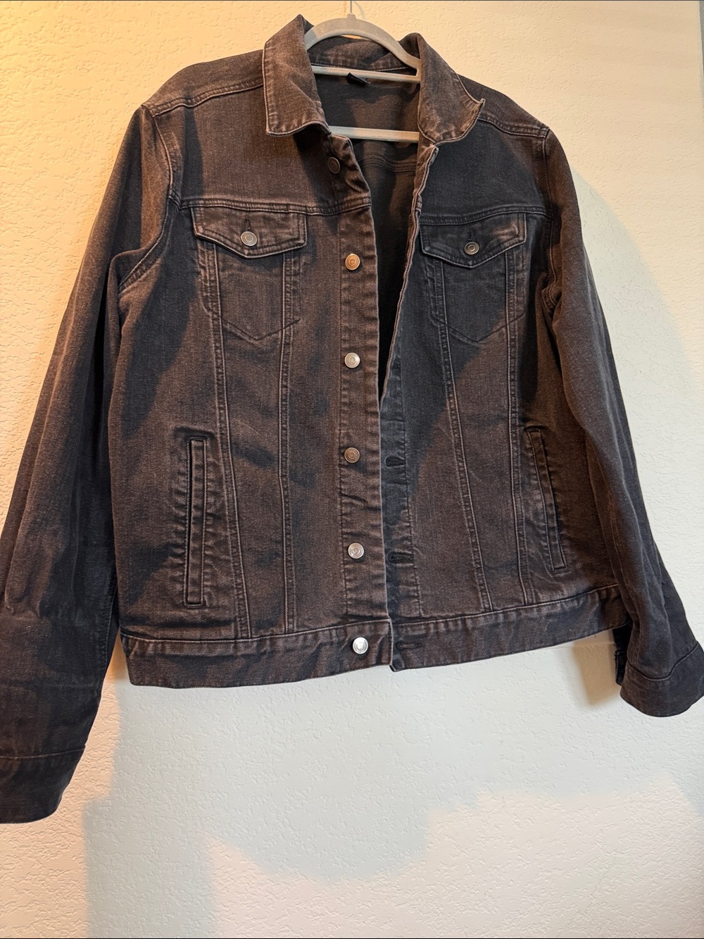 George Men's Dark Gray Jean Jacket